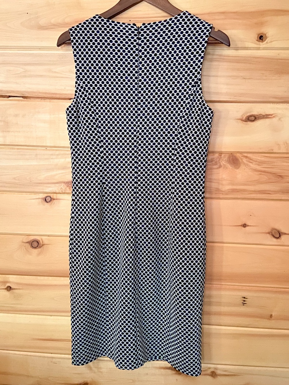 Calvin Klein Black & White Geometric Honeycomb Sheath Women’s Dress Size 8 EUC - Picture 4 of 17